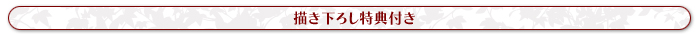 描き下ろし特典付き